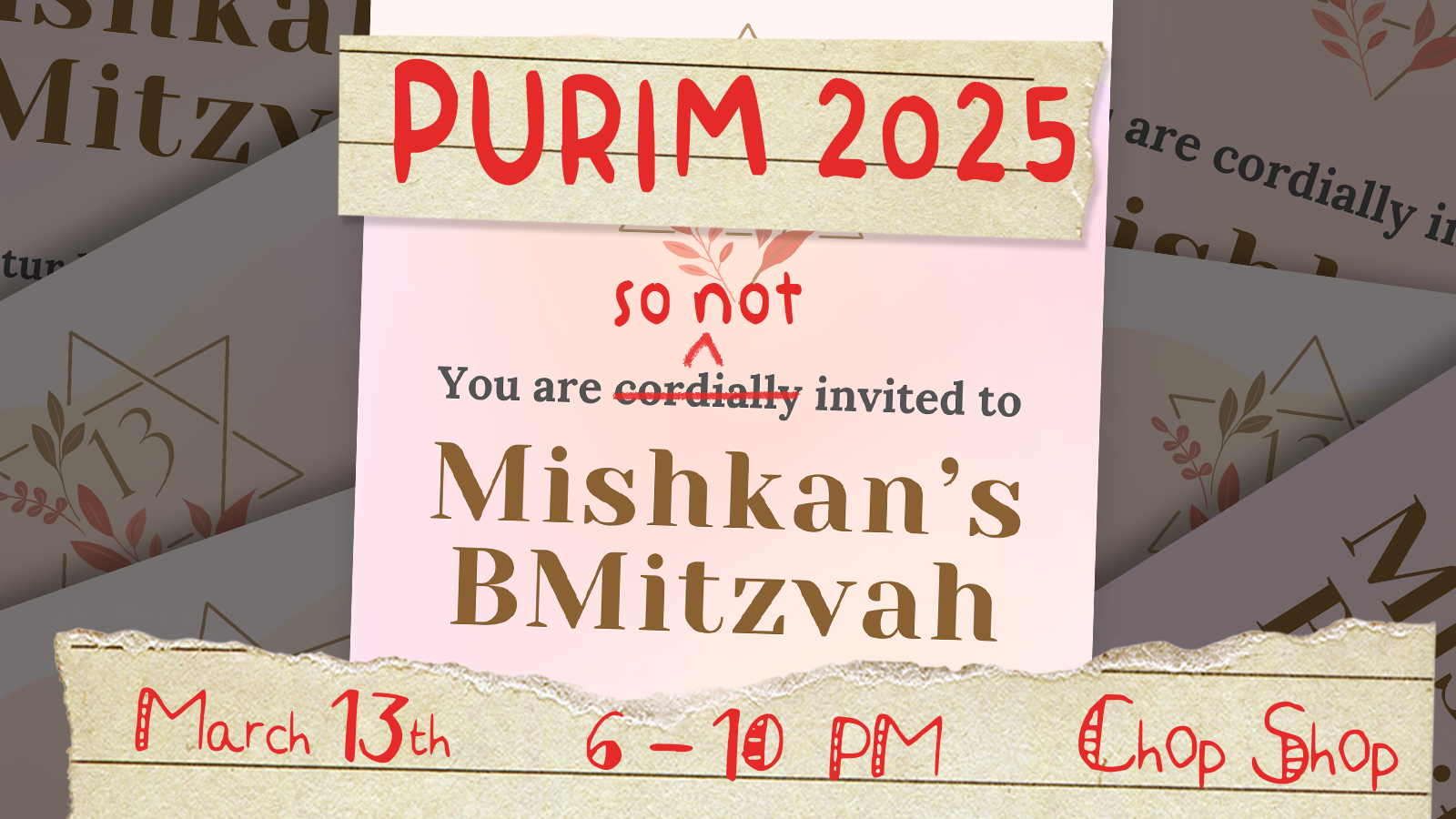 Mishkan Chicago Purim Party 2025 at Chop Shop